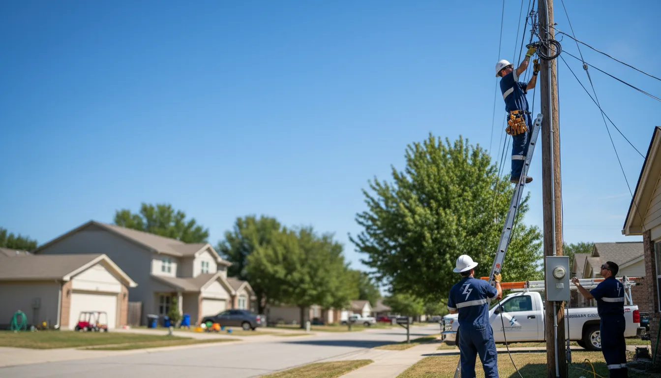 Residential electrician providing installation services in Gorin, MO